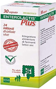 Immagine di una scatola di un probiotico con informazioni
